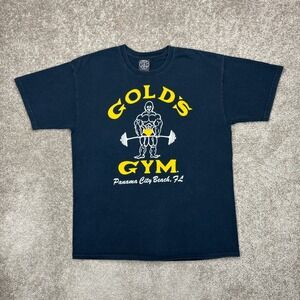 Vintage 90s Golds Gym Panama City Beach FL T Shirt Large
